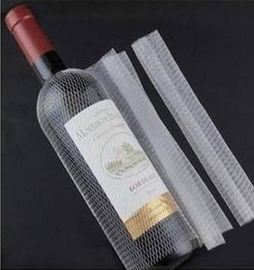 A luva plástica protetora da malha do PE, luva protetora FDA da garrafa de vinho aprovou
