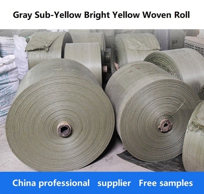 Gray Sub Bright Yellow Woven rola o Virgin 100% PP 1200D tubular