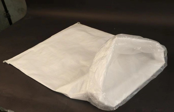 saco tecido PP Mesh Netting Bags White Polyethylene de 100cm reciclável