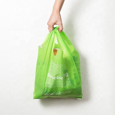 Sacos de compras reutilizáveis de chapéu não tecido de poliéster
