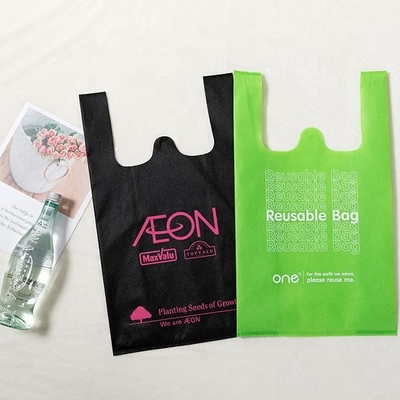 Saco de compras não tecido reutilizável reciclado